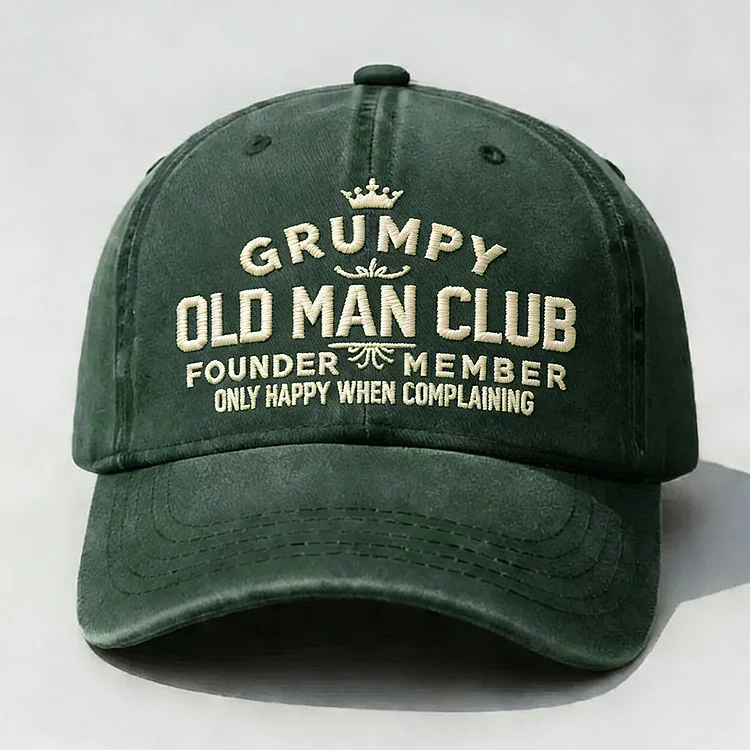 Grumpy Old Man Club Embroidery Cap