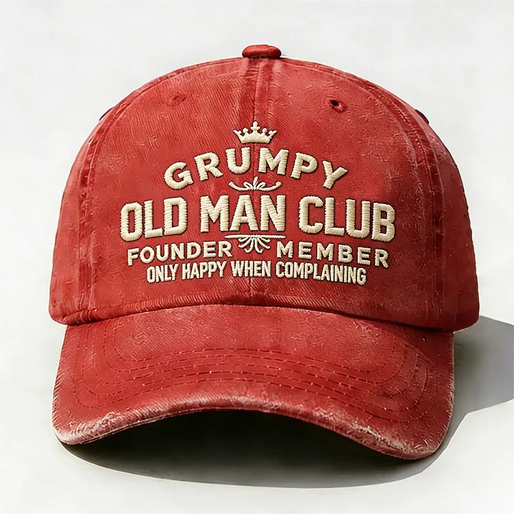 Grumpy Old Man Club Embroidery Cap