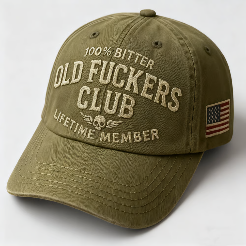 “Old Fuckers Club-Vintage Baseball Cap