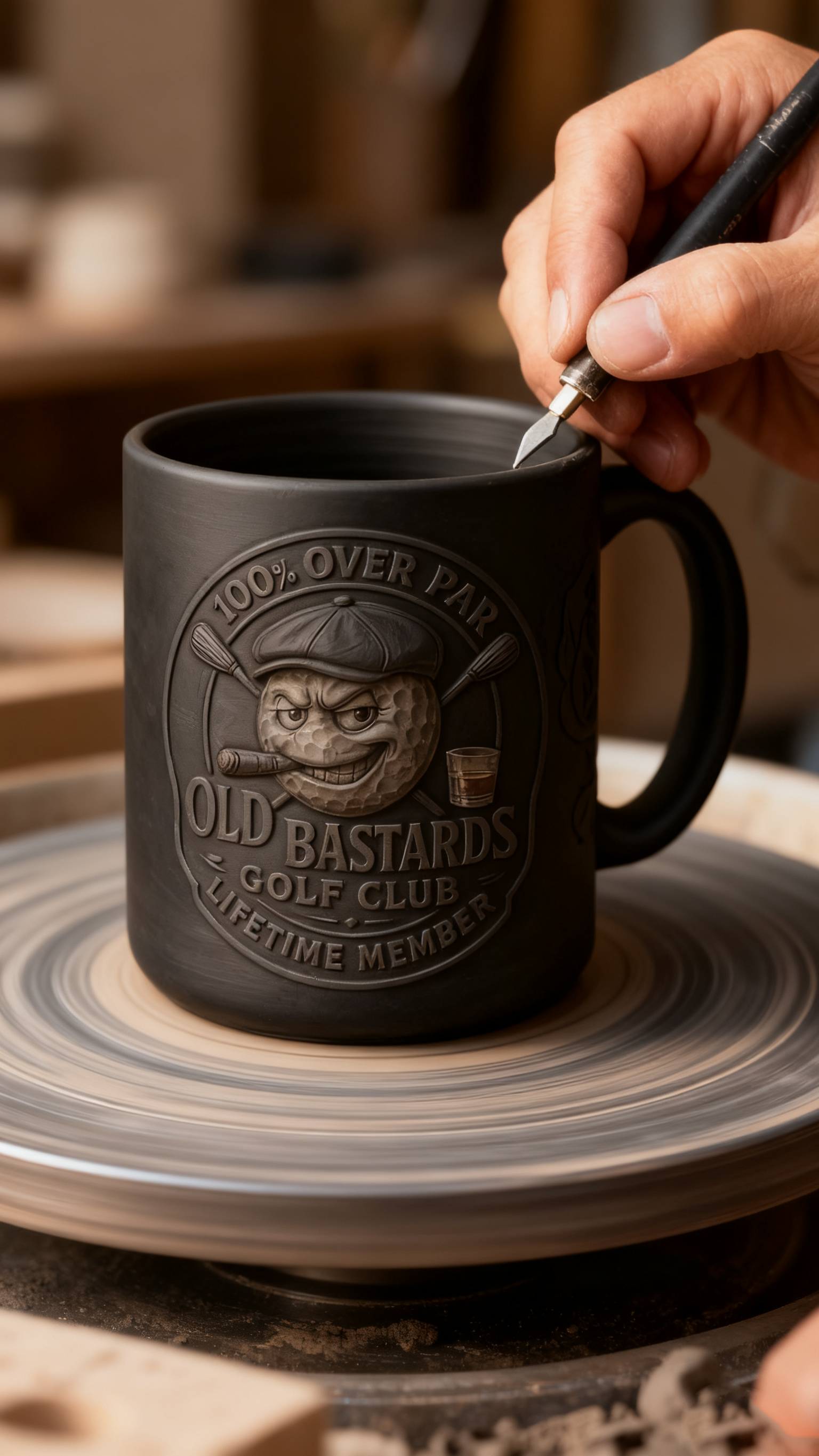 ☕ OLD BASTARDS GOLF CLUB Ceramic Mug — For the Lifetime Members of Over Par Legends