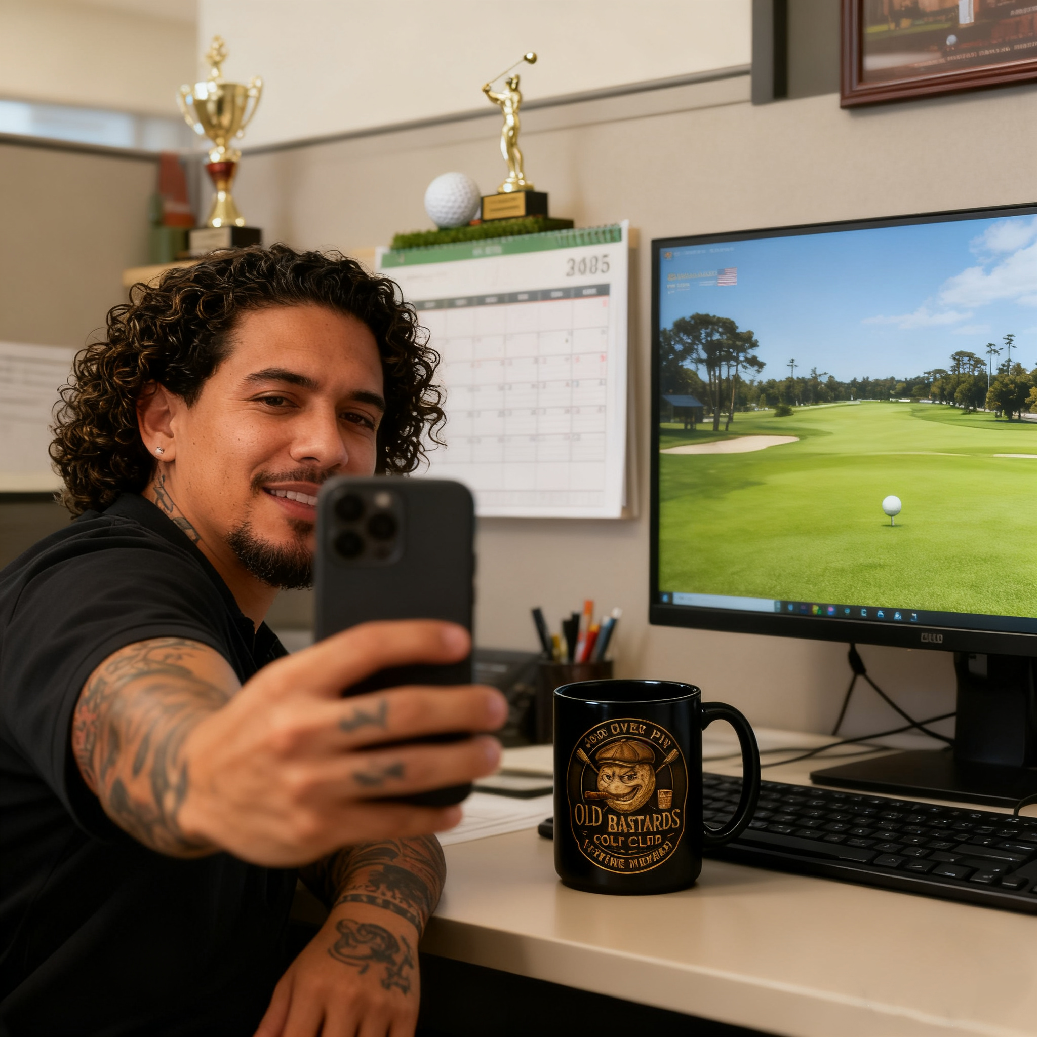 ☕ OLD BASTARDS GOLF CLUB Ceramic Mug — For the Lifetime Members of Over Par Legends