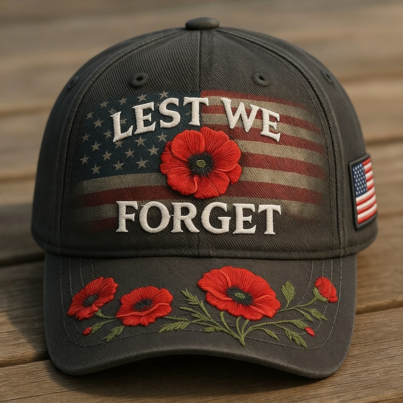 ❤ Best Gift For Father 🌺 Lest We Forget Remembrance Memorial Cap