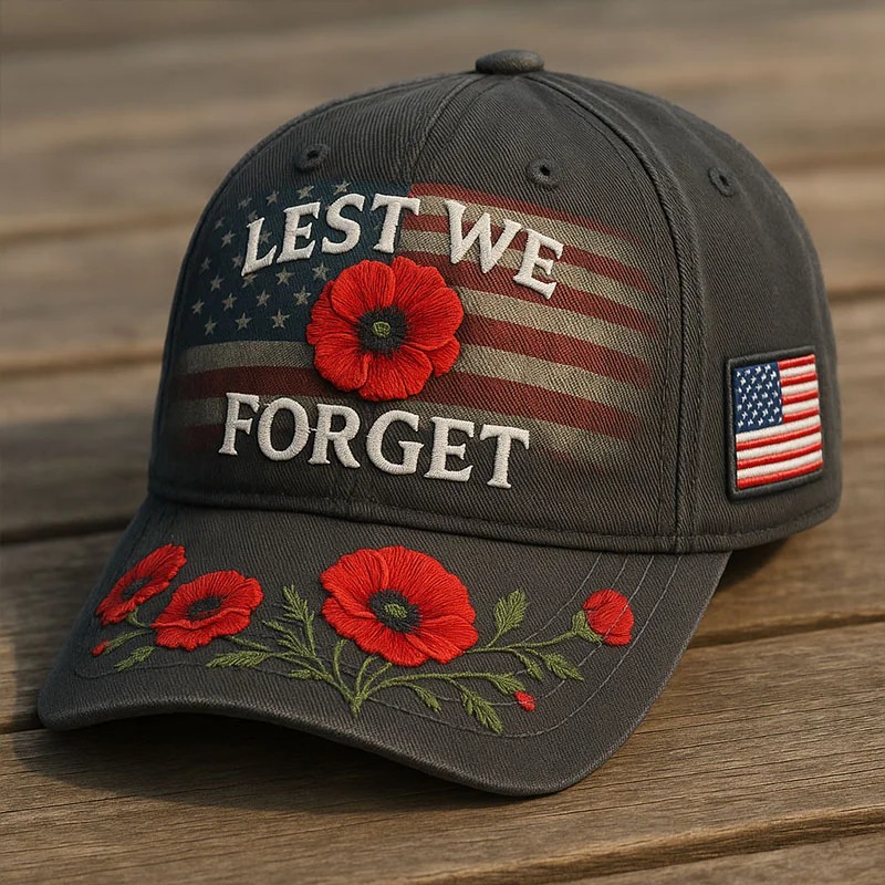 ❤ Best Gift For Father 🌺 Lest We Forget Remembrance Memorial Cap