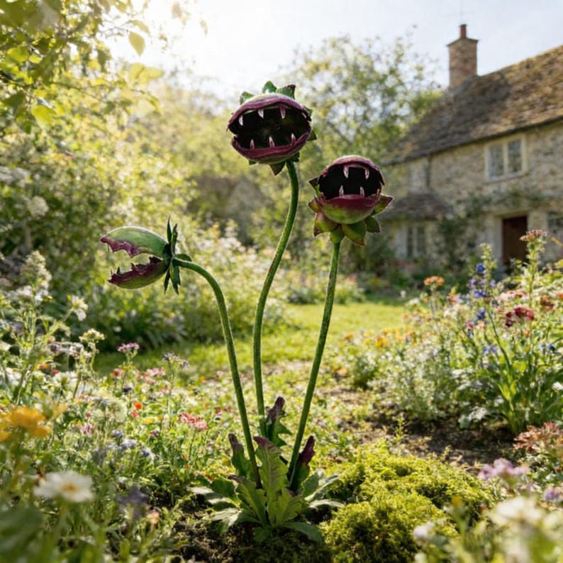 😮🌱Carnivorous Plant Garden Stake