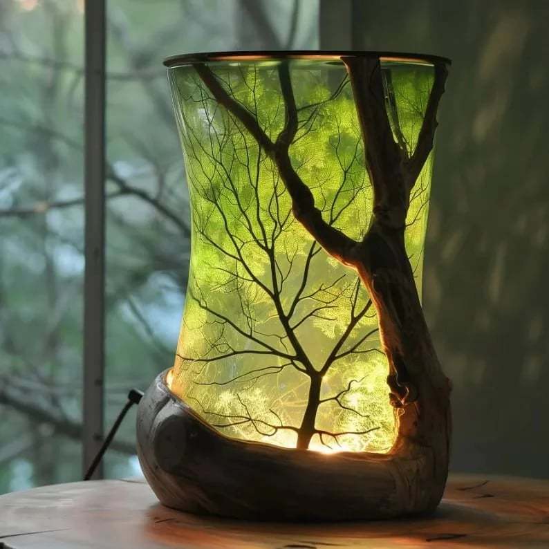 🌿“Enchanted Forest” Nature-Inspired Ambient Lamp