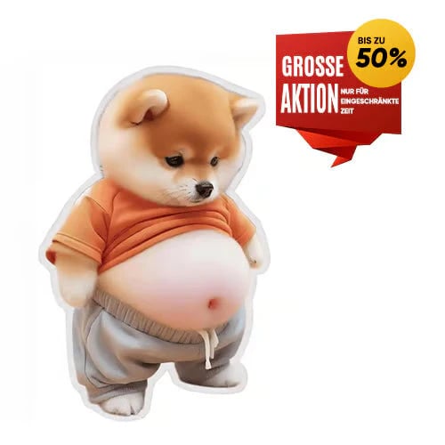 3D Cute Shiba Inu Self-Adhesive Door Stopper & Stress Ball