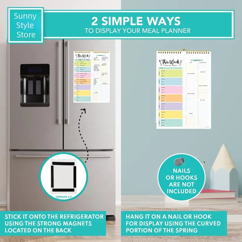 🥗🗒️Weekly Meal Planner Notebook