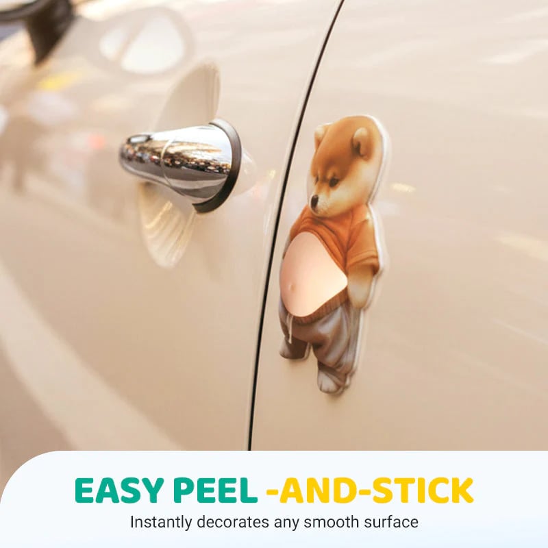 3D Cute Shiba Inu Self-Adhesive Door Stopper & Stress Ball