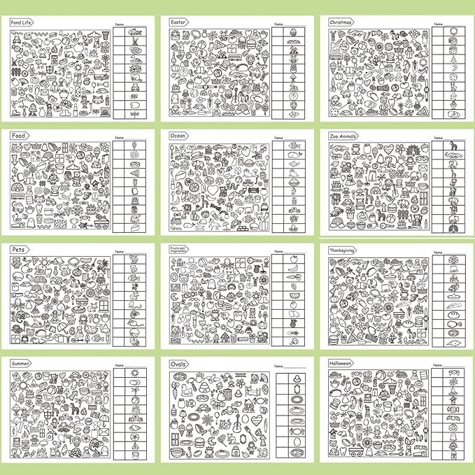 🎨🔍Look & Find Coloring Book – 800+ Hidden Pictures + Coloring Fun | Ages 3+ | US & EU Safety Certified