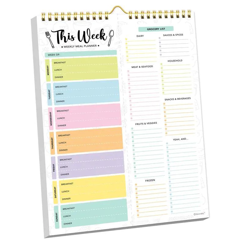 🥗🗒️Weekly Meal Planner Notebook