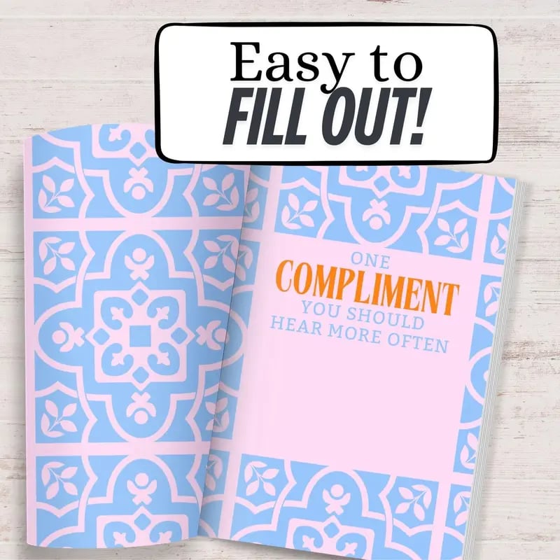 🔥LAST DAY 49% OFF-💞Just a Few Things I Love About You Mom – Fill-In Journal for Mother's Day & Birthday👨‍👧‍👦💟