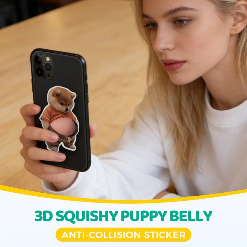 3D Cute Shiba Inu Self-Adhesive Door Stopper & Stress Ball