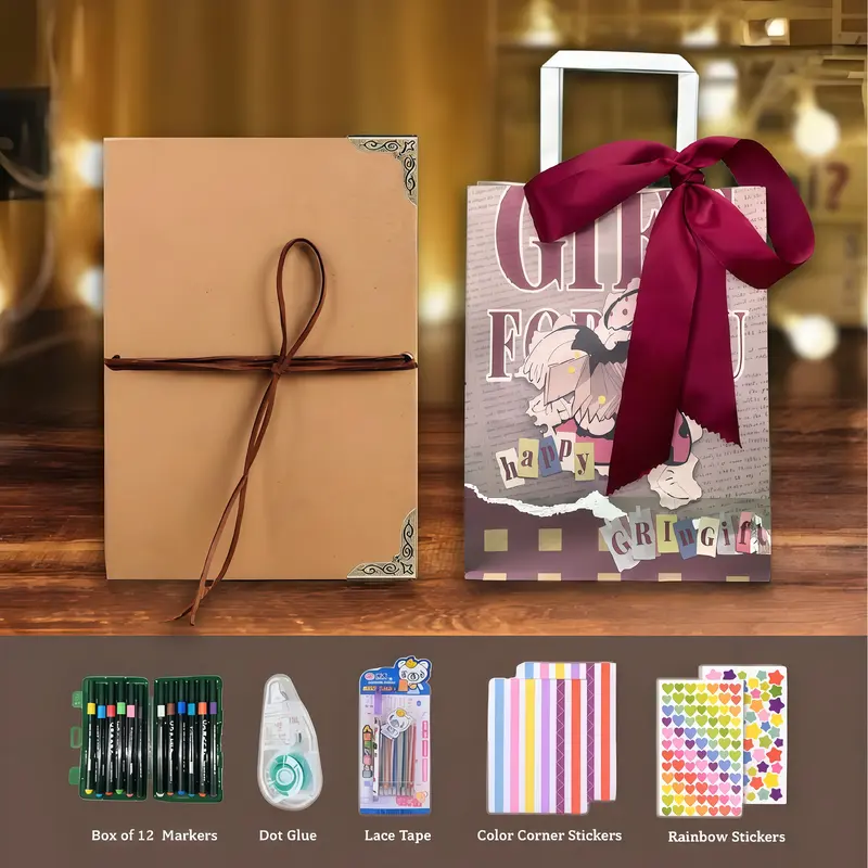 99+ Inch Accordion Foldable Scrapbook Album - Preserves Memories, DIY Craft Kit