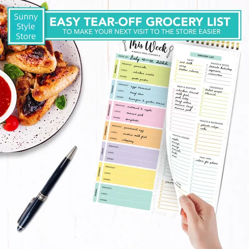 🥗🗒️Weekly Meal Planner Notebook