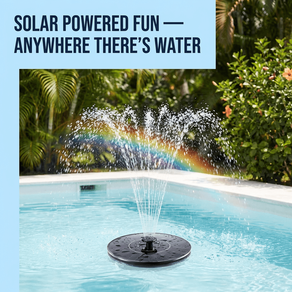 Solar Powered Outdoor Fountain