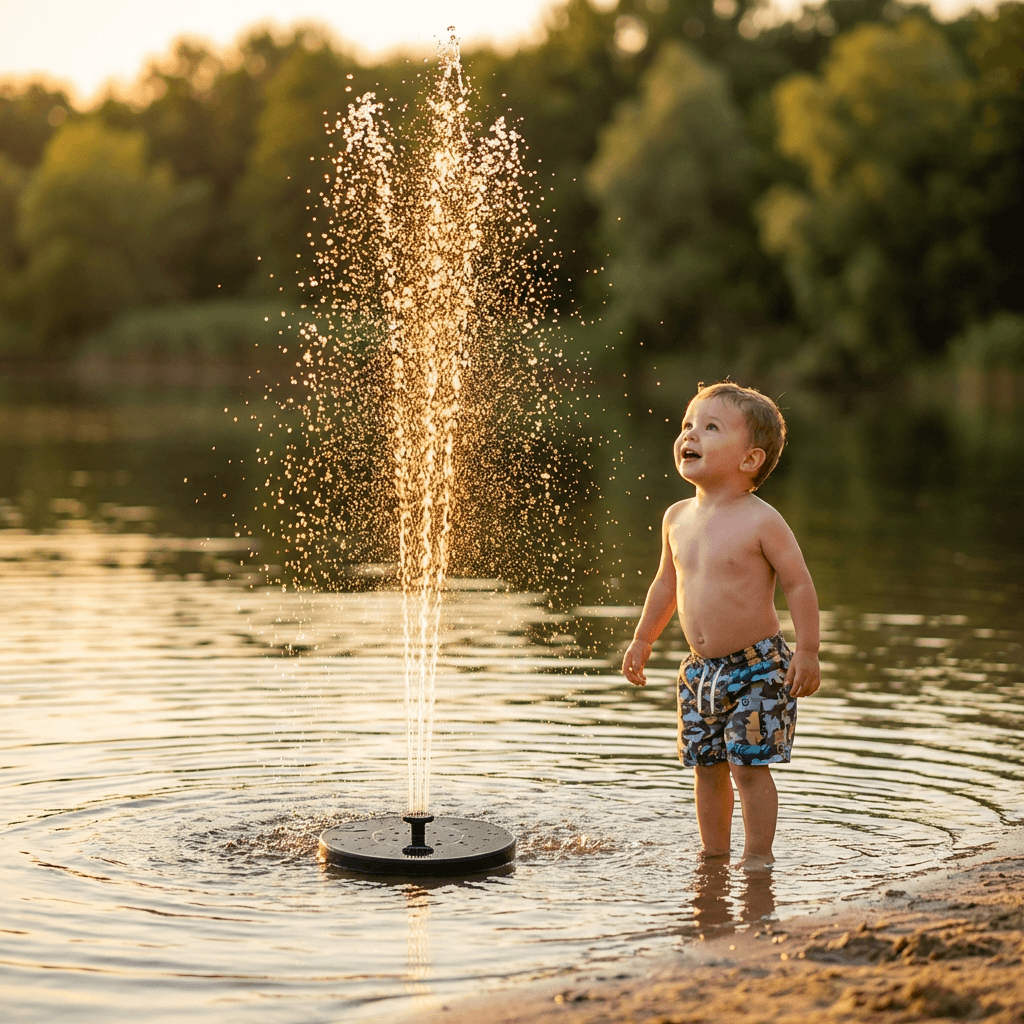 Solar Powered Outdoor Fountain