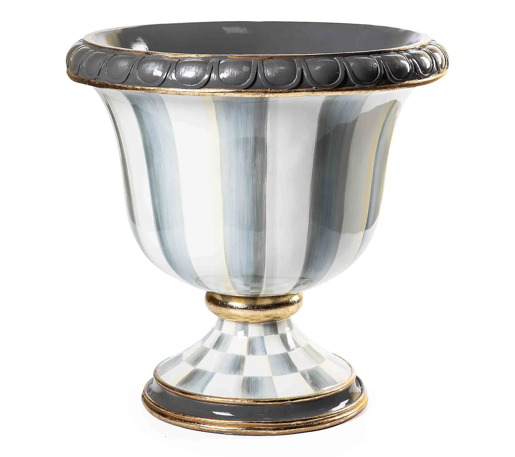 🎉Today's Special Value💝Buy 2 Get 2 Free💥MacKenzie- Childs Decorative Check and Stripe Urns