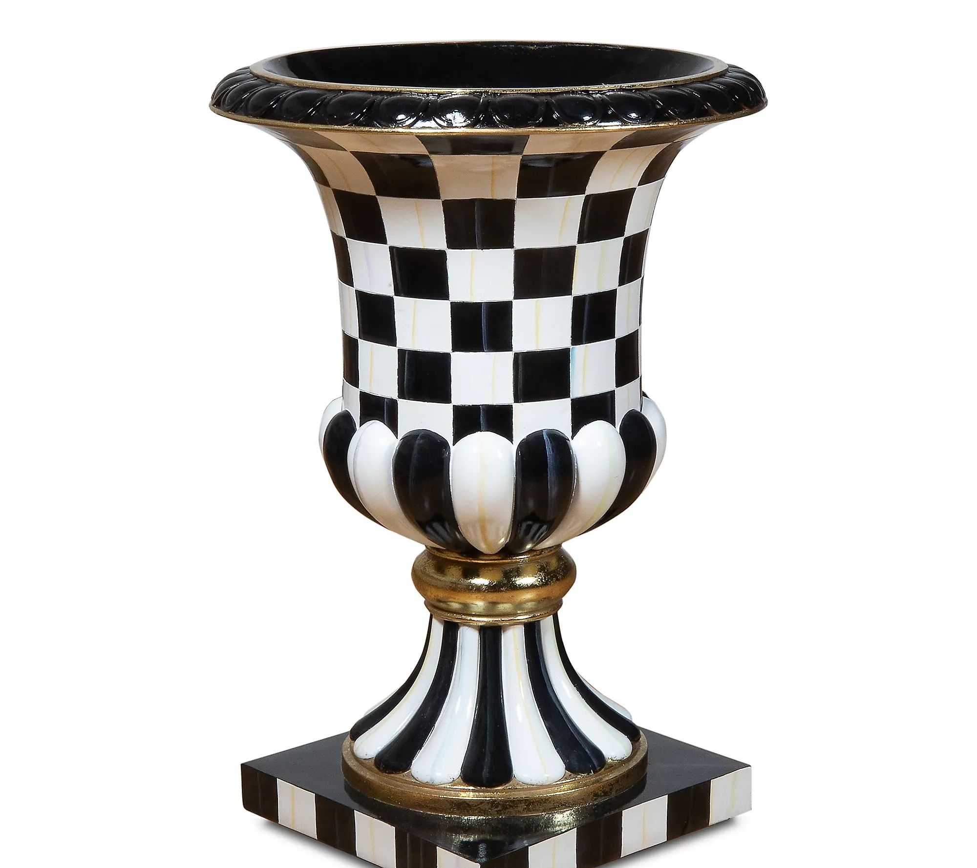 🎉Today's Special Value💝Buy 2 Get 2 Free💥MacKenzie- Childs Decorative Check and Stripe Urns