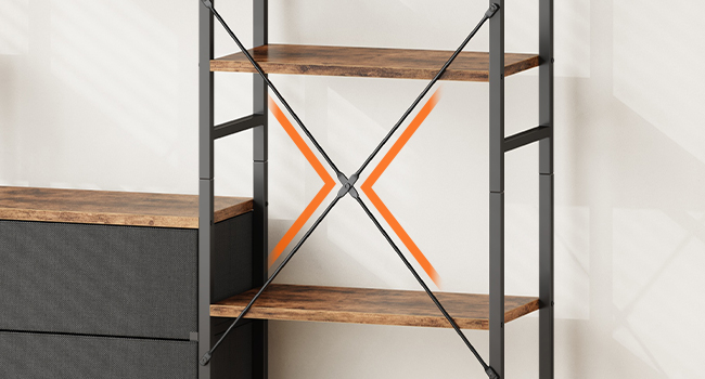 X-shaped metal bar