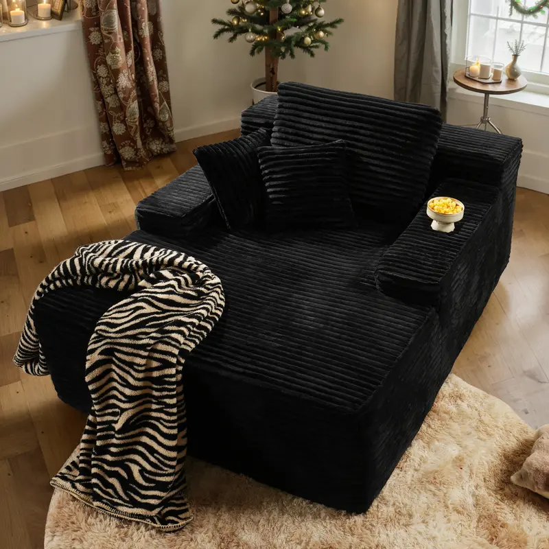 🎉Today's Special Value💝49" Oversized Boneless Chaise Lounge✅No Assembly Required