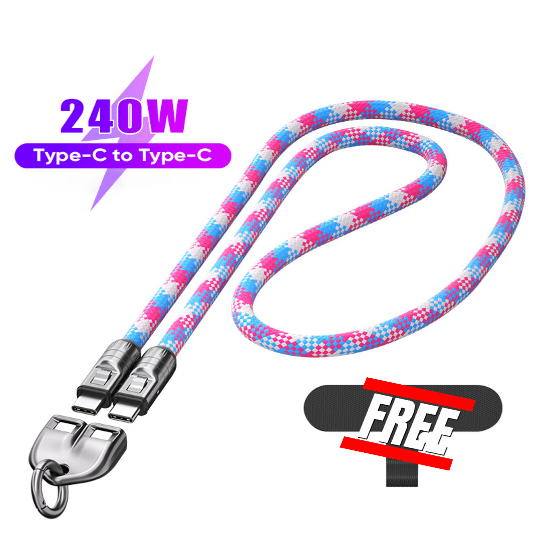 🔥 49% OFF🔥C to C 240W Charging Cable with Wearable Bracelet Design