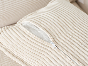 sofa with pillows