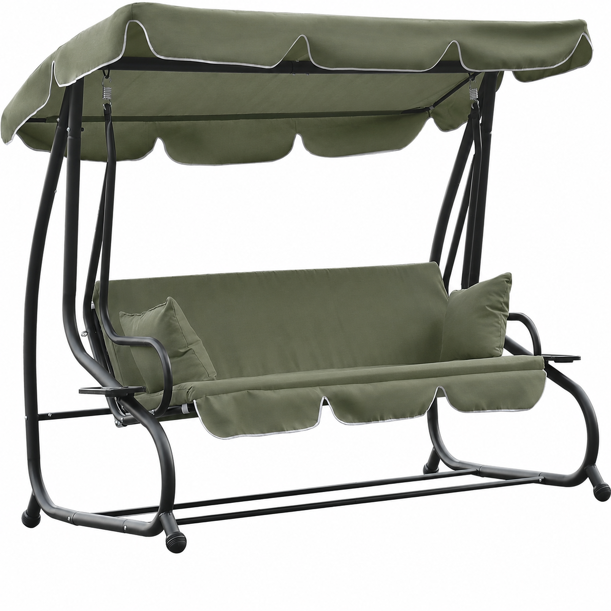 🎉Today's Special Value💝3-Seat Outdoor Patio Swing Chair✅2-in-1 Convertible Flat Bed
