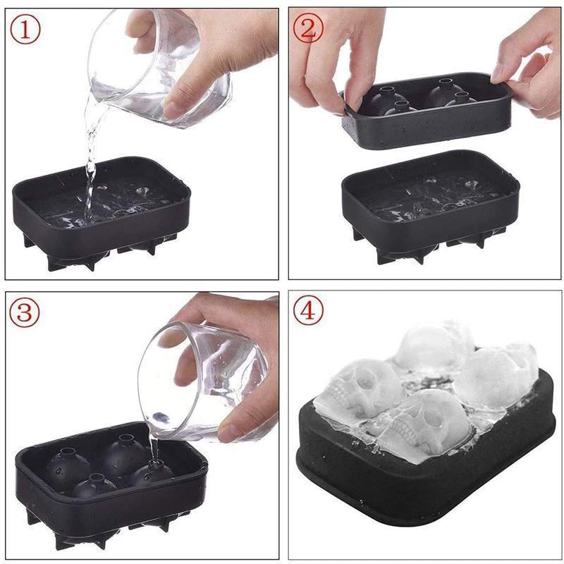 💀DIY Skull Silicone Ice Cube Molds