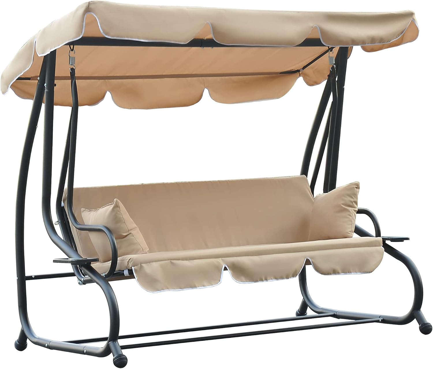 🎉Today's Special Value💝3-Seat Outdoor Patio Swing Chair✅2-in-1 Convertible Flat Bed
