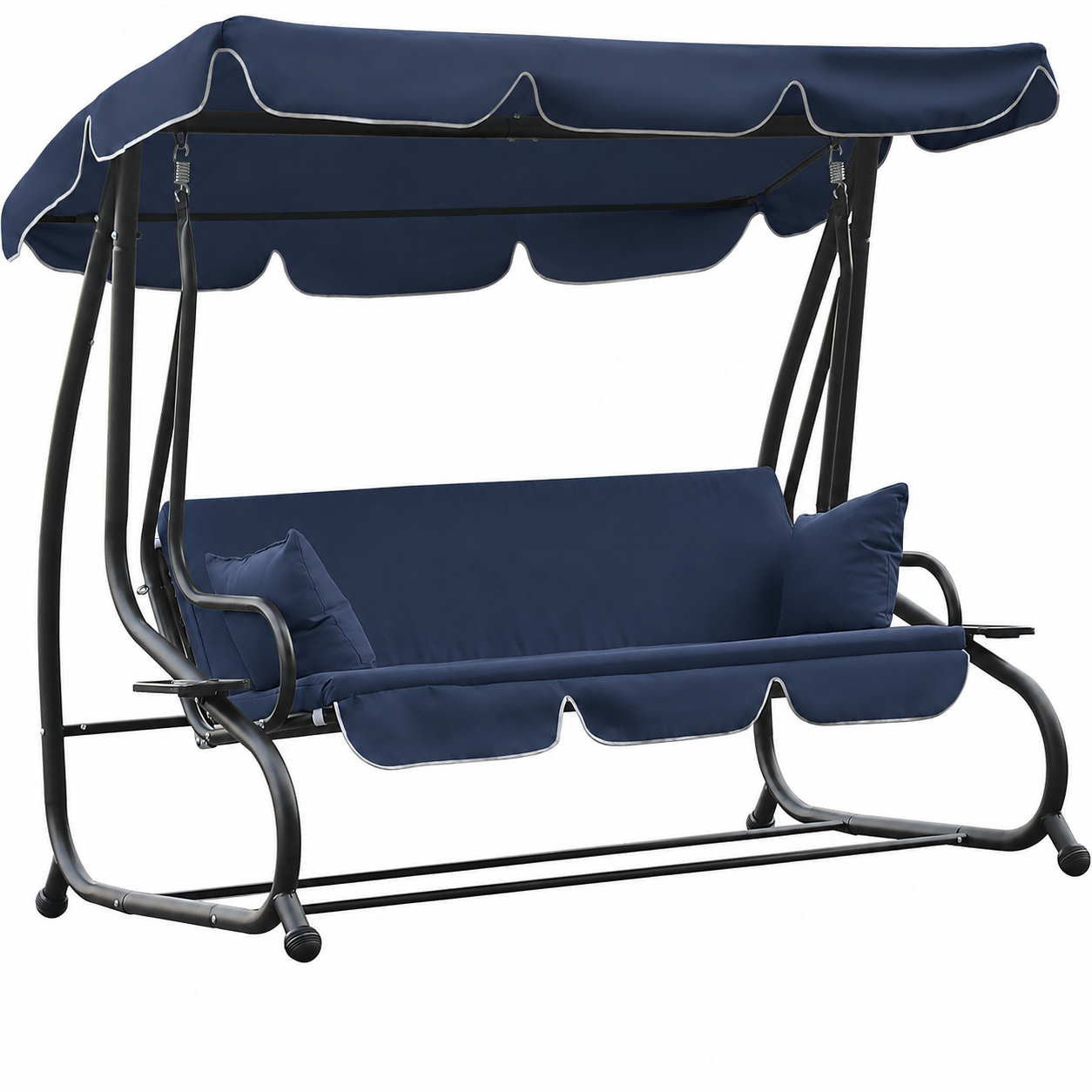 🎉Today's Special Value💝3-Seat Outdoor Patio Swing Chair✅2-in-1 Convertible Flat Bed