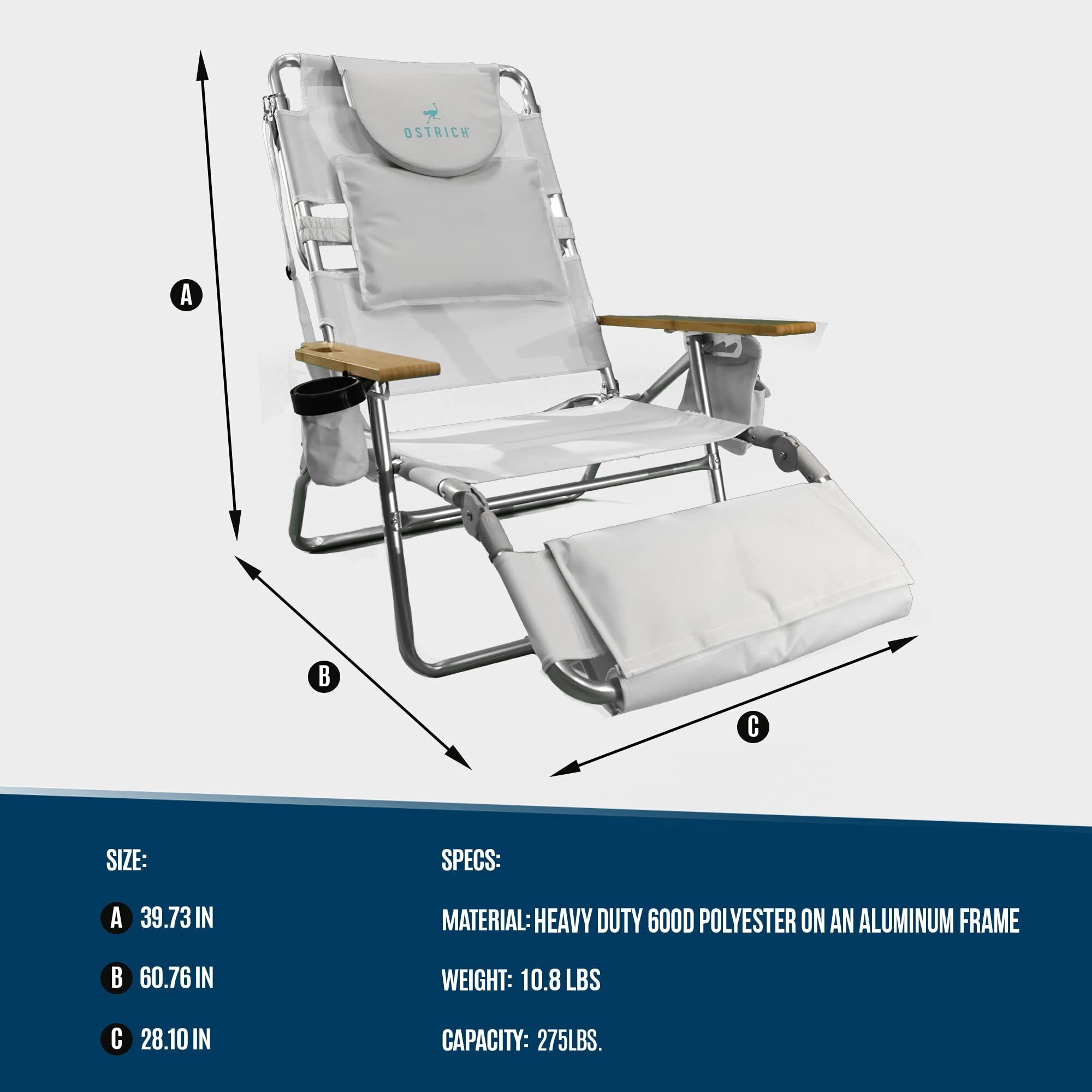 💝-Ostrich 3-in-1 Lounge Chair