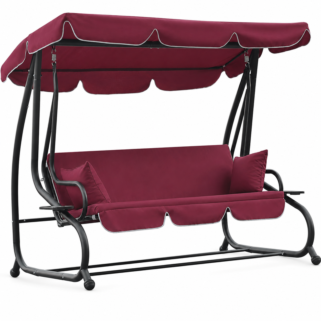 🎉Today's Special Value💝3-Seat Outdoor Patio Swing Chair✅2-in-1 Convertible Flat Bed