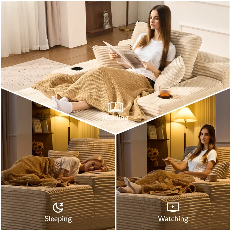 🎉Today's Special Value💝49" Oversized Boneless Chaise Lounge✅No Assembly Required