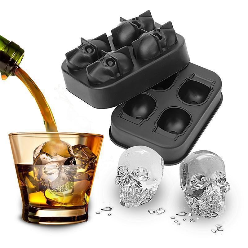 💀DIY Skull Silicone Ice Cube Molds