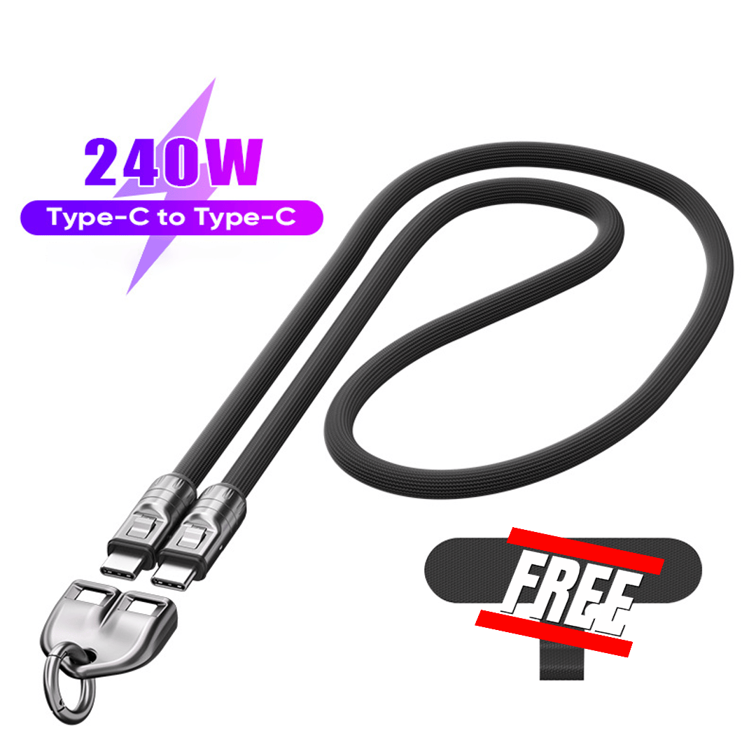 🔥 49% OFF🔥C to C 240W Charging Cable with Wearable Bracelet Design