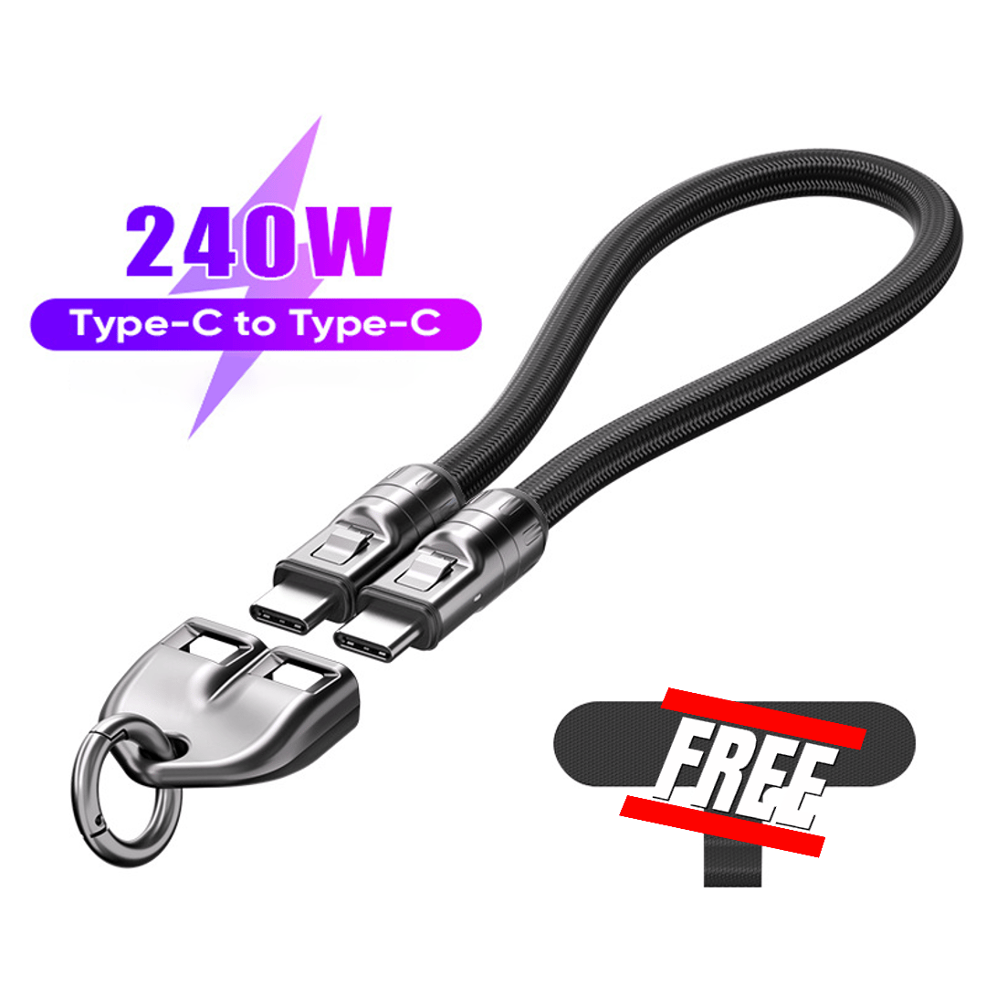 🔥 49% OFF🔥C to C 240W Charging Cable with Wearable Bracelet Design