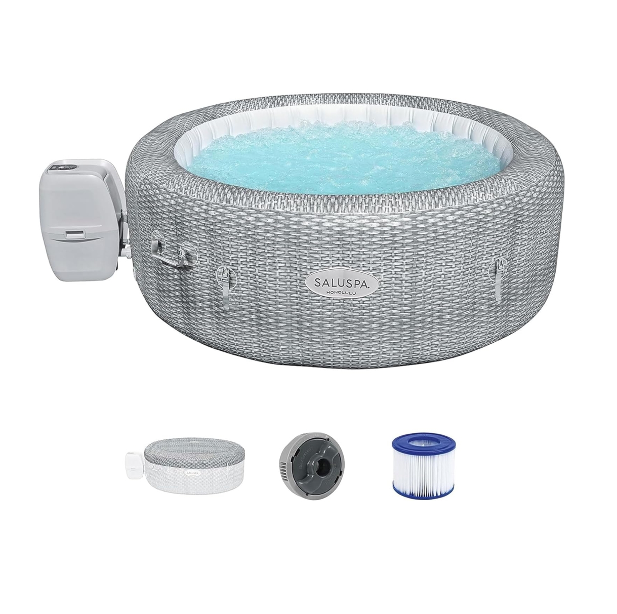 Soon to be sold out!!💝Last Day For Clearance,  Buy 1 Get 1 Free✨Taos by Bestway 5-7 Person EnergySense Inflatable Heated Hot Tub