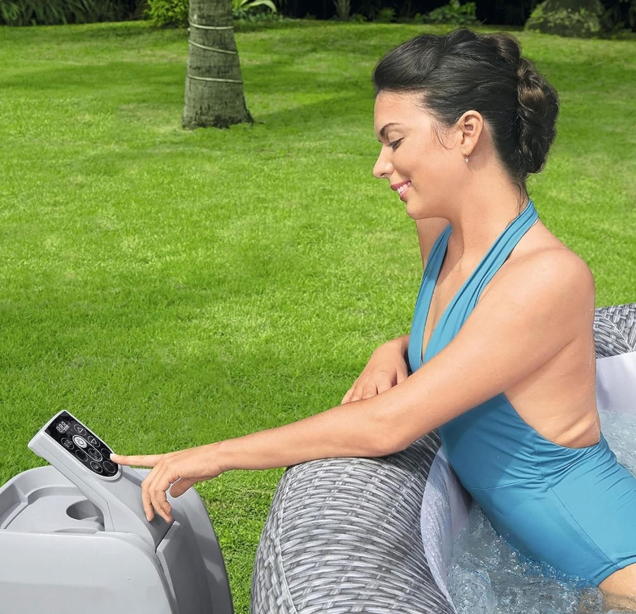 Soon to be sold out!!💝Last Day For Clearance,  Buy 1 Get 1 Free✨Taos by Bestway 5-7 Person EnergySense Inflatable Heated Hot Tub