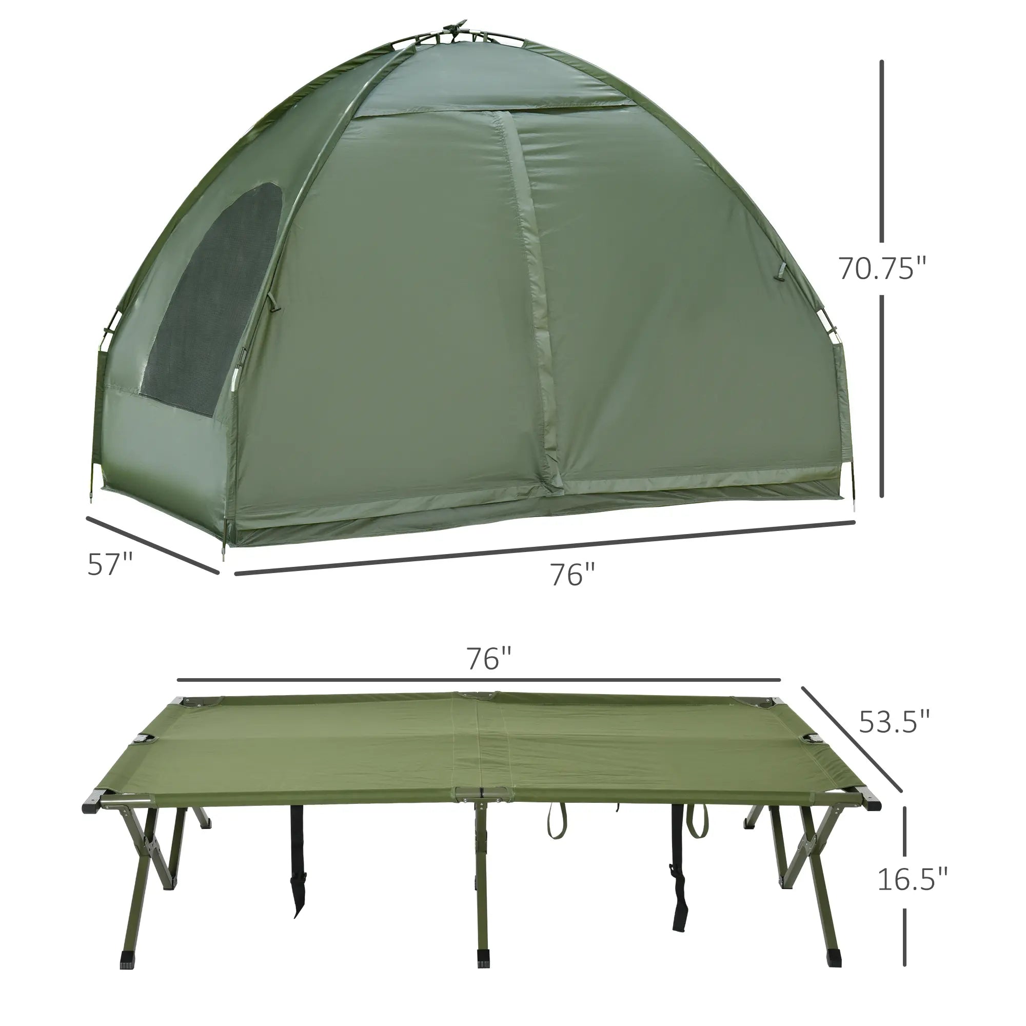 1/2 Person Foldable Off-Ground Backyard Camping Tent – Safe Family Fun for Kids
