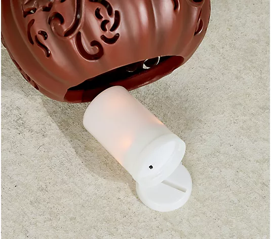 💝2025 New Halloween's Specials💝3-Piece Indoor/ Outdoor Flicker Flame Stacking Pumpkins