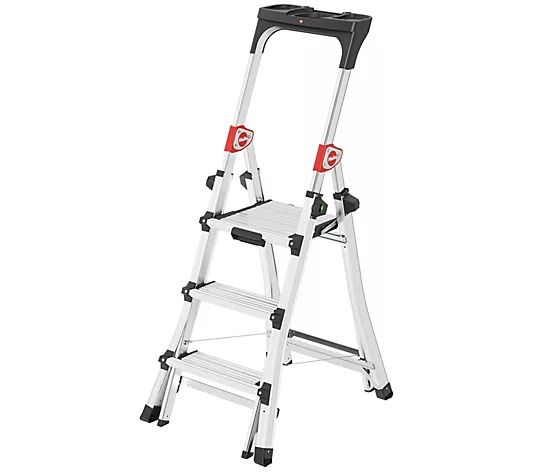✨💝𝗧𝗼𝗱𝗮𝘆'𝘀 𝗦𝗽𝗲𝗰𝗶𝗮𝗹𝘀✨ Buy 1 Get 1 Free ✨Hailo Adjustable Ladder w/ Safety Bar & XL Platform