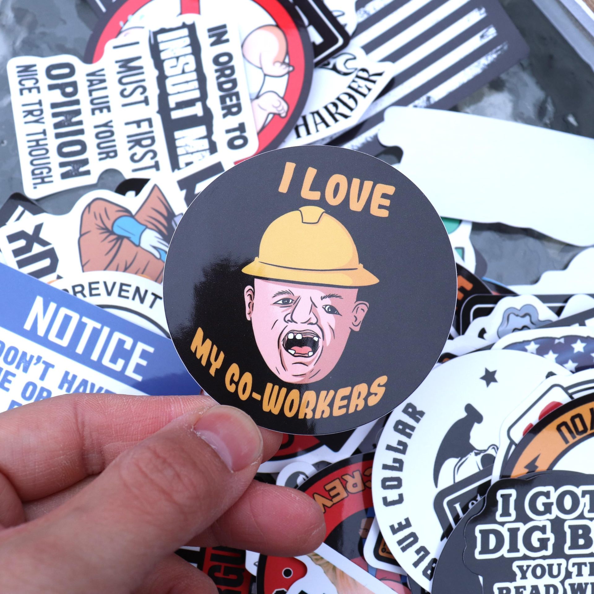 🔥LAST DAY 49% OFF - 🔥150Pcs Blue Collar Funny Stickers 👷‍♂️