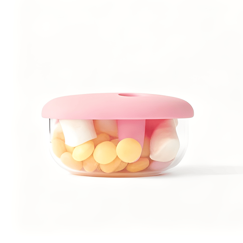 🔥Heißer Verkauf - 49% Rabatt🍿2-in-1-Snackbehälter (🥢Deckel mit Fingertipp-Deckel)