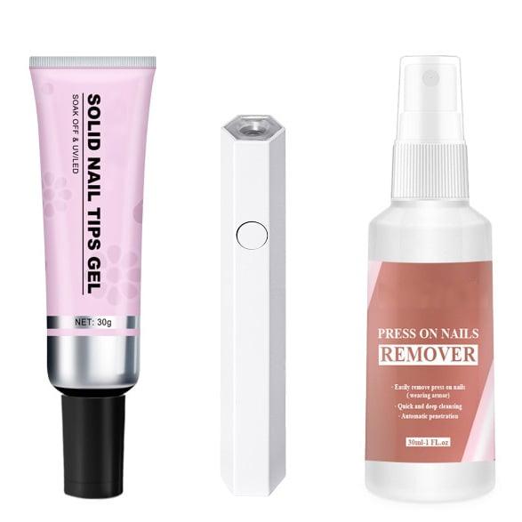 🎉Magic Solid Nail Glue Kit 3-In-1 Nail Art Kits