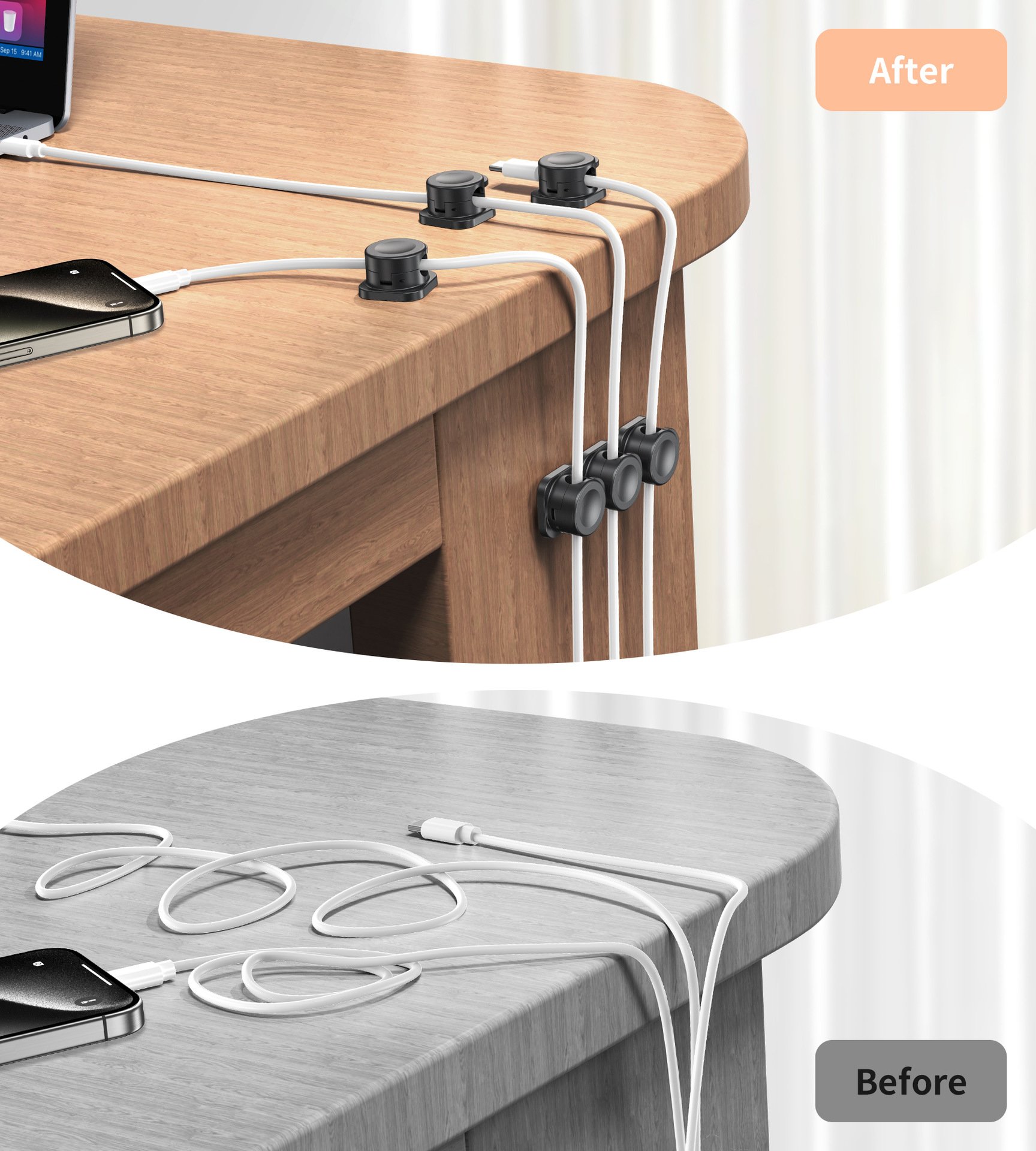 Magnetic Cable Clips