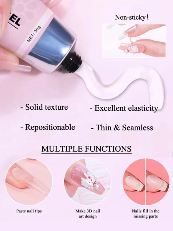 Magic Solid Nail Glue Kit 3-In-1 Nail Art Kits