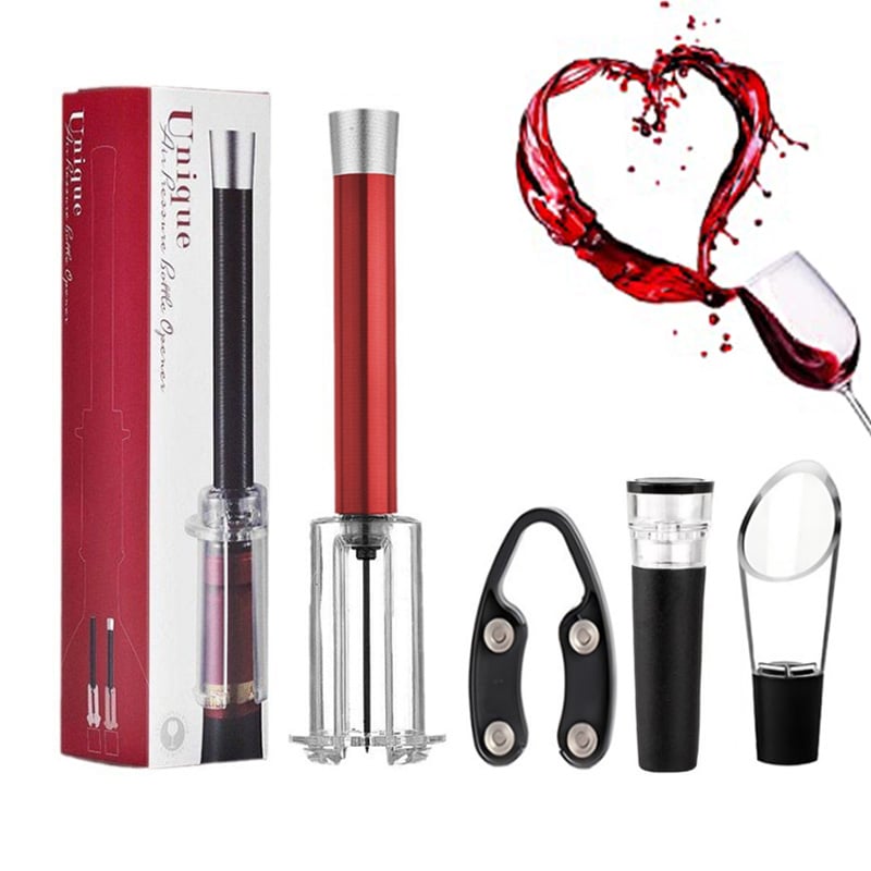 🔥Christmas Hot Sale 49%🎄Air Pump Cork Remover Wine Bottle Opener Set