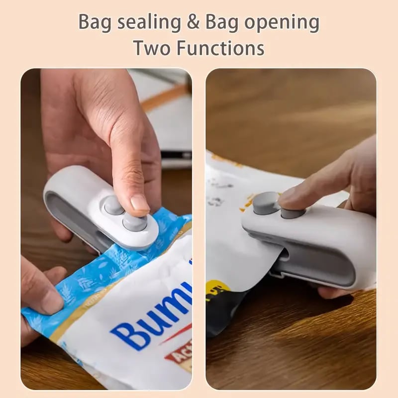 ✨Hot Sale 49% OFF💥Small 2-in-1 Rechargeable Magnetic Snack Sealer Household Mini Sealing Machine