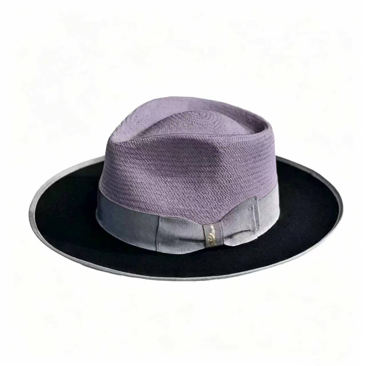 Exclusive Panama and Felt Two Tone Fox -Purple Black