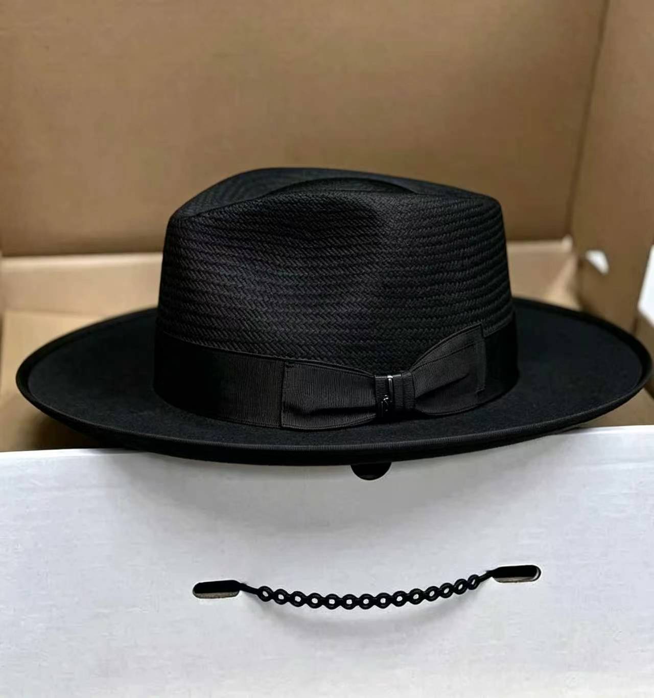Exclusive Panama and Felt Two Tone Fox -Black